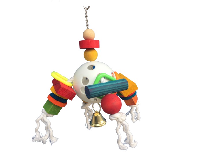 funny Colorful Wooden Bird Toys 35*20cm