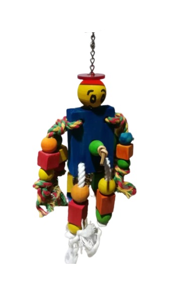  لعبة الطيور الخشبية الملونة 38 * 14 سم