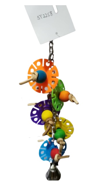 Colorful Wooden Bird Toy 30*8cm