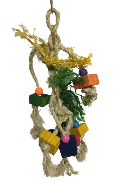 sqaure wood rope toy 35*18cm