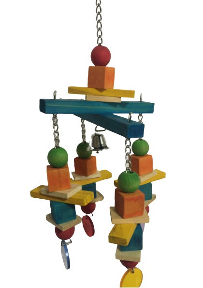 colorfull wooden Bird Toy