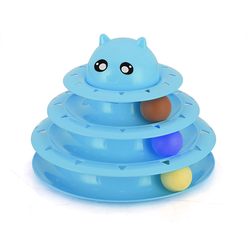 Blue Four Layers of Interactive Toys 24.5*19.5cm