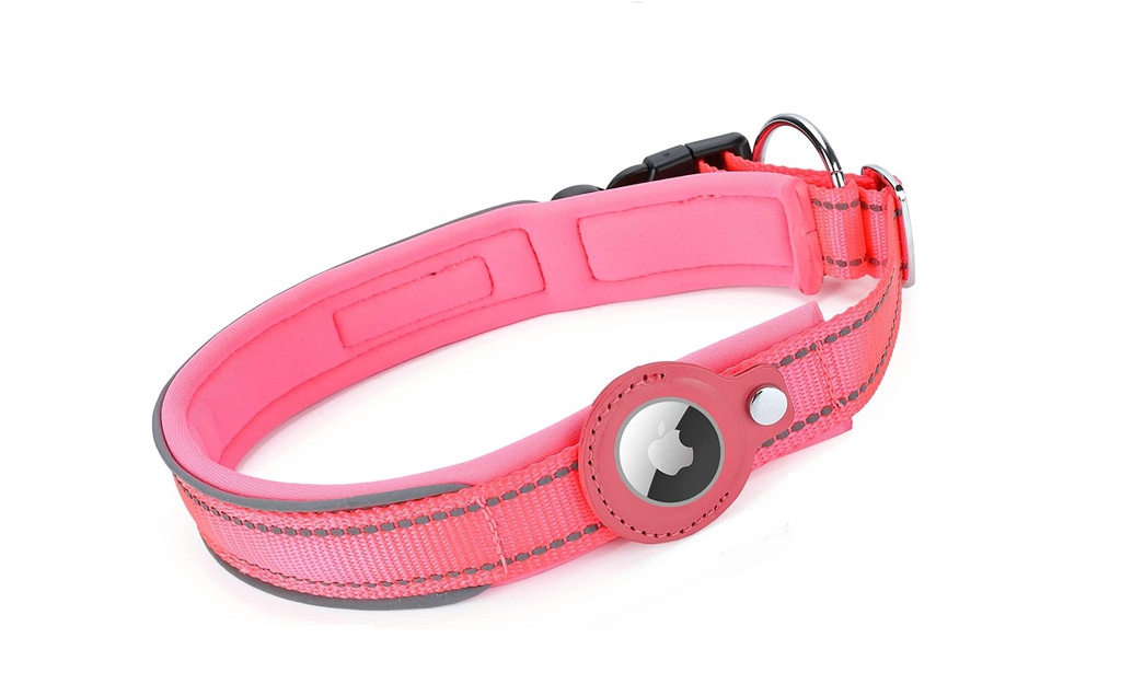 Dog Collar PINK S: 2.5*30-37cm