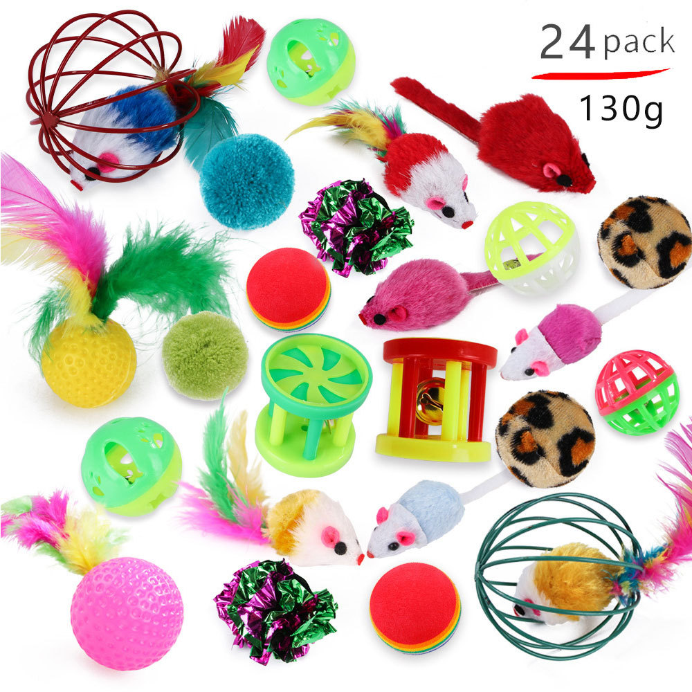  funny 24 pcs cat toy