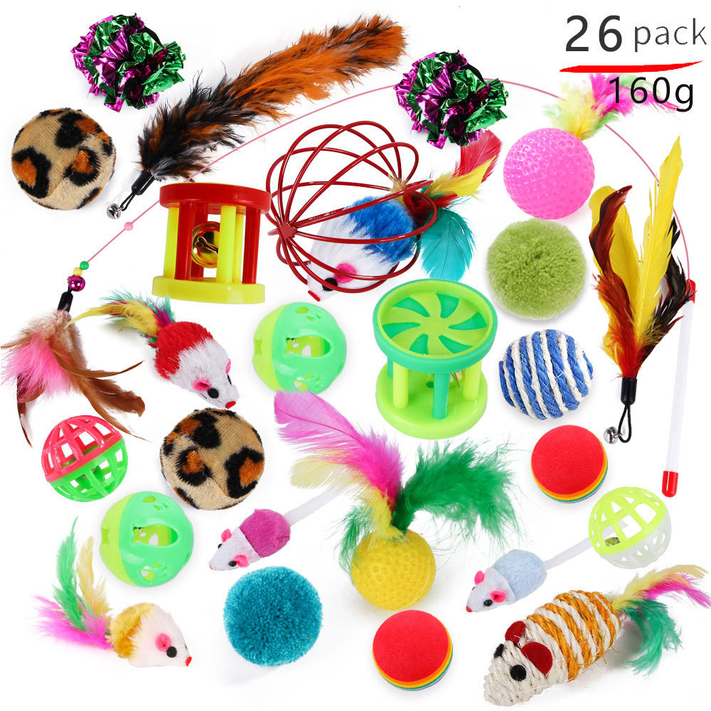 funny 26 pcs cat toy