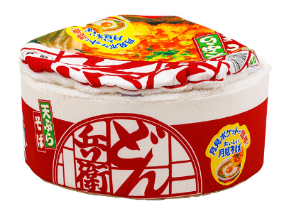 Pet Japanese Instant Noodle Bed-Red S:50*20cm