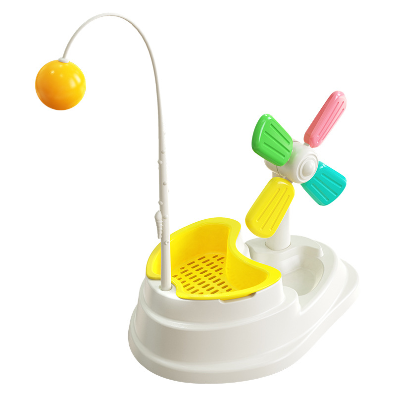 Pet Cat Windmills Toy - Yellow L18.5*W12.7cm*H15.1cm