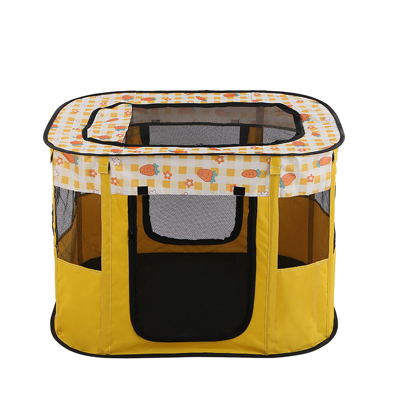 Foldable Rectangle Pet House - Yellow S: 90*70*60cm