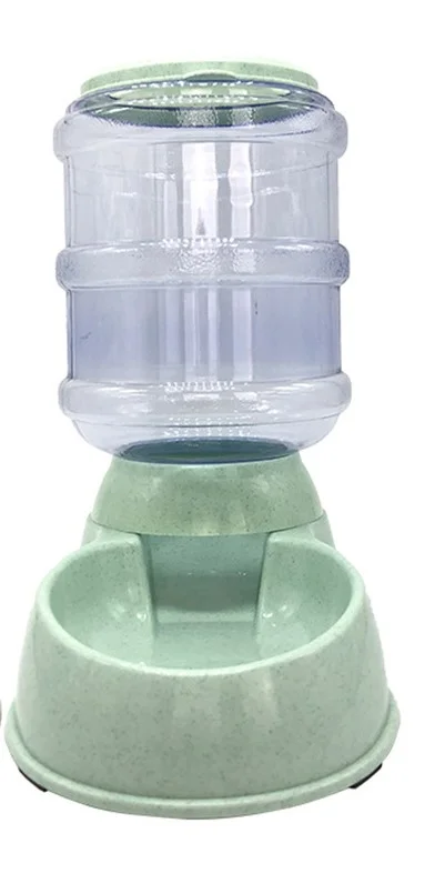 3.5L Pet Food Feeder 69*34*68cm Marble Green