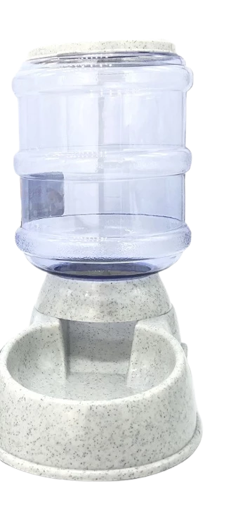 3.5L Pet Food Feeder 69*34*68cm Marble White