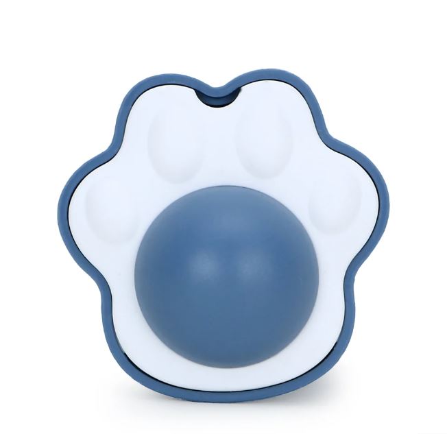 Blue Paw Figure Catnip Cat Mint Game Ball