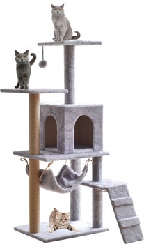 CAT TREE PURPLE FLUFFY 50*40*127
