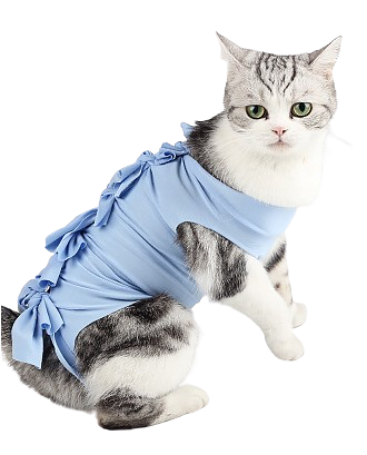 Pet Surgery Recovery Clothes Small 1.5-3 kg Blue