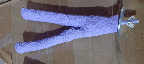 مجثم رملي كبير على شكل حرف Y، لون بنفسجي، ٢٠ سم