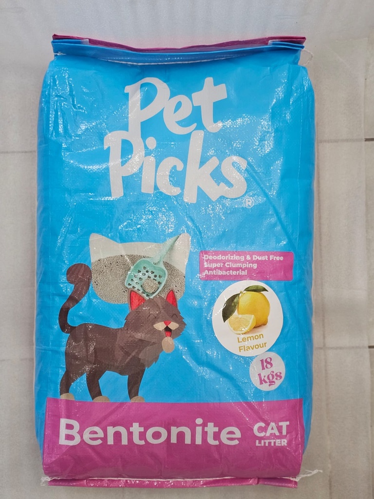 Pet Picks Cat Litter Lemon 18 Kg