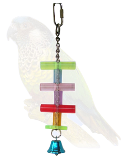 Acrylic T Shape Bird Toy