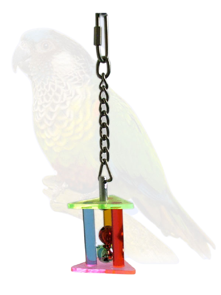 لعبة المنشور الثلاثي الأكريليكي مع كرات الجرس