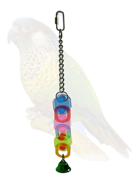 Acrylic Bird Toy With Bell
