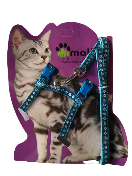 Cat Harness LH-10mm*120+20/30+25/40cm Beige