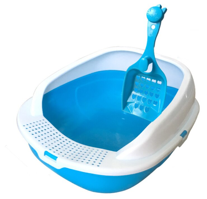Cat Litter Box, Blue 54*43*27cm