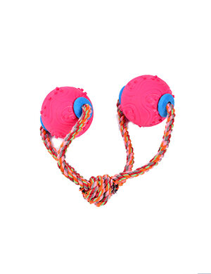 حبل قطني 36 سم وردي