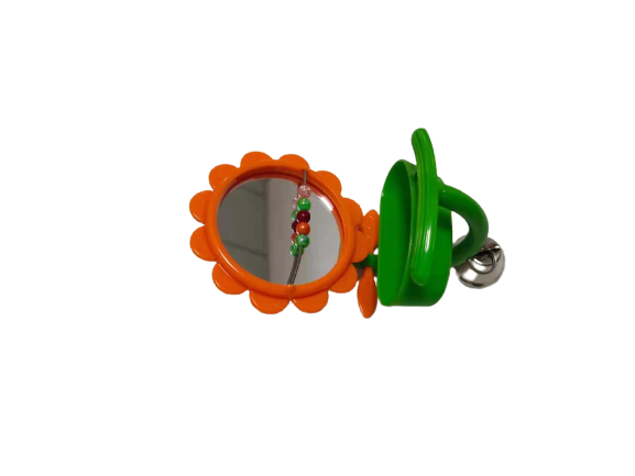 Flower Mirror Bird Toy