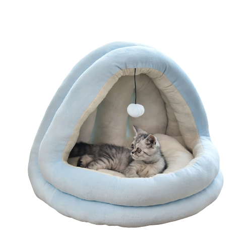 Cat Nest 55*44*44cm Shark Lake Blue  XL