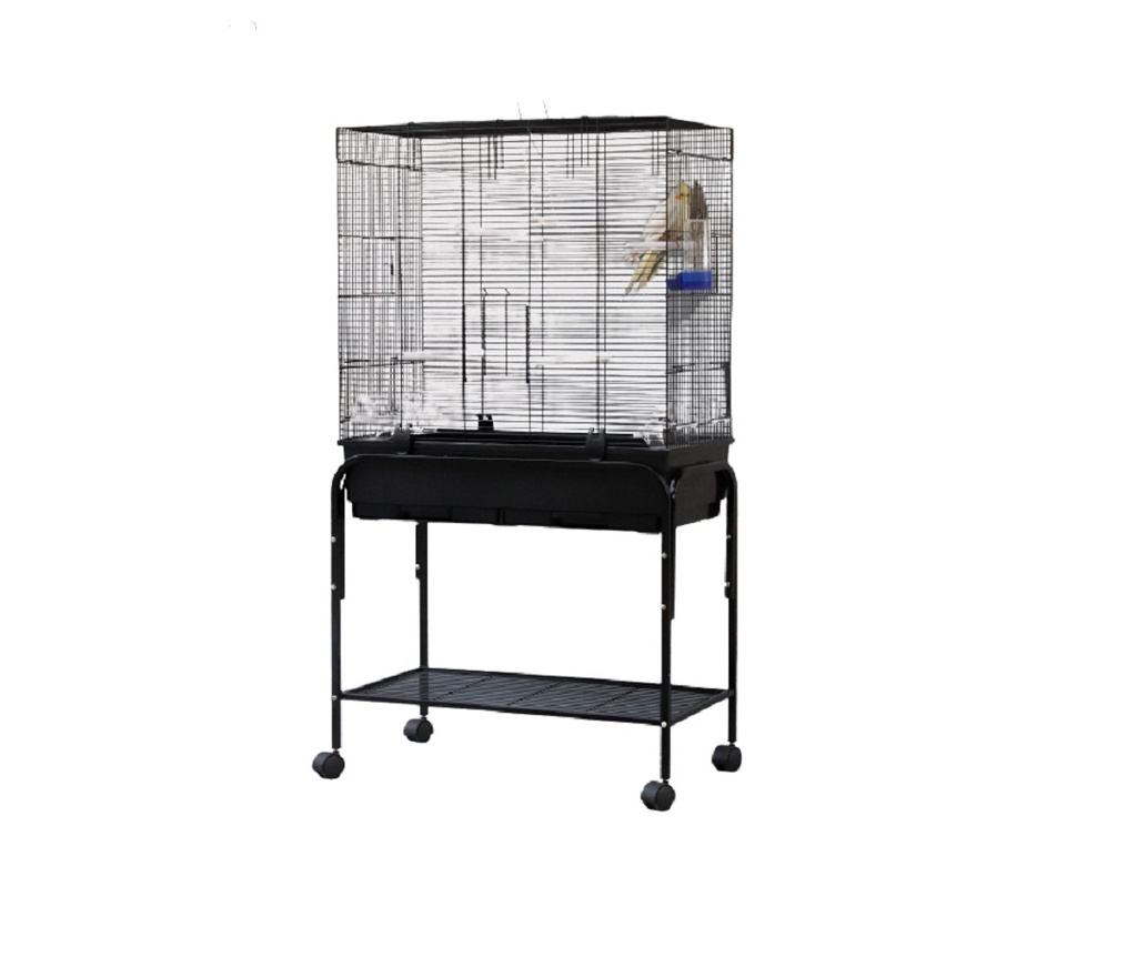 Luxury Bird Square Cage with stand 72.5*39.5*130
