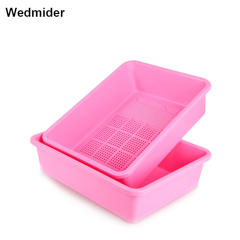 Rectangle Double Layer Cat Litter Box 46.5*36.5*16Cm