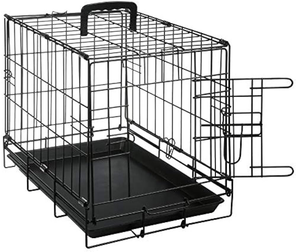 Wire Cage Black 1Door 47X30X37 Cm
