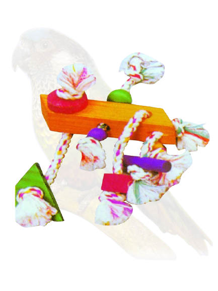 Wooden Bird Toys Orange