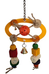 [0000000023351]  Wooden Bird Toys hanging bell 33*16 