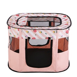 [69705545SPK] Foldable Rectangle Pet House - Pink S: 70*55*45cm