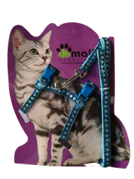 [8038] Cat Harness LH-10mm*120+20/30+25/40cm Beige