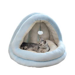 [6920210507109] Cat Nest 55*44*44cm Shark Lake Blue XL